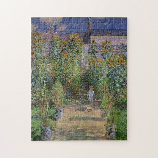 Monets Gartenmalerei von Claude Monet Puzzle (Vertikal)