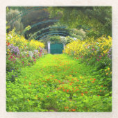 Monet's Grande Allee, Monet's Garden, Giverny Glasuntersetzer (Vorderseite)