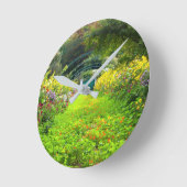 Monets Grande Allee, Monet's Garden, hübsch Runde Wanduhr (Winkel)