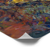 Monets japanische Brücke Poster (Ecke)