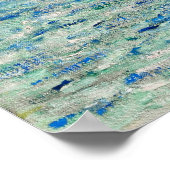 Monets Klippen bei Étretat Poster (Ecke)