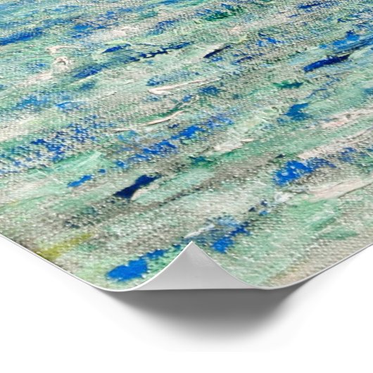 Monets Klippen bei Étretat Poster (Ecke)