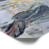 Monets Kunstwerk, Seine in Rouen, Poster (Ecke)