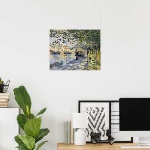 Monets Kunstwerk, Seine in Rouen, Poster