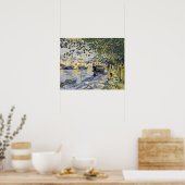 Monets Kunstwerk, Seine in Rouen, Poster (Küche)
