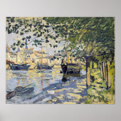 Monets Kunstwerk, Seine in Rouen, Poster (Vorne)