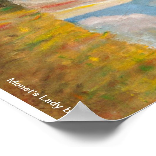 Monet's Lady Print Poster (Ecke)