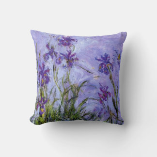 Monet's Lilac Irises Kissen