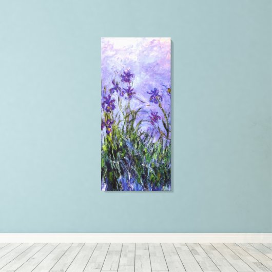 Monet's Lilac Irises Leinwanddruck (Insitu (Holzboden))