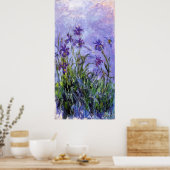 Monet's Lilac Irises Poster (Küche)
