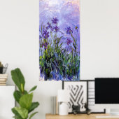 Monet's Lilac Irises Poster (Heimbüro)