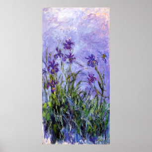 Monet's Lilac Irises Poster