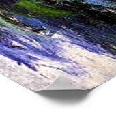 Monet's Lilac Irises Poster (Ecke)