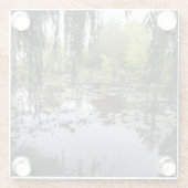 Monets Lily Pond, Giverny, Frankreich Glasuntersetzer (Rückseite)