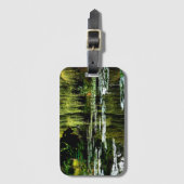 Monets Lily Pond with Willows, Giverny, Frankreich Gepäckanhänger (Vorderseite Vertikal)