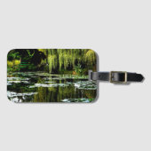Monets Lily Pond with Willows, Giverny, Frankreich Gepäckanhänger (Vorderseite (Horizontal))