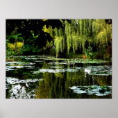Monets Lily Pond with Willows, Giverny, Frankreich Poster (Vorne)