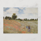Monets Mohnblume archiviert Postkarte (Vorderseite)