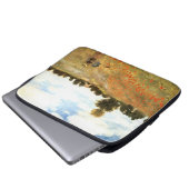 Monets "Mohnfeld bei Argenteuil" Laptop-Hülle Laptopschutzhülle (Vorne Knopf)