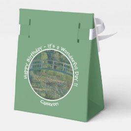 Monets Party Water-Lily Pond und Footbridge Geschenkschachtel