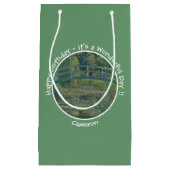 Monets Party Water-Lily Pond und Footbridge Kleine Geschenktüte (Vorderseite)