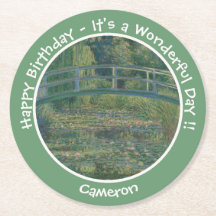 Monets Party Water-Lily Pond und Footbridge