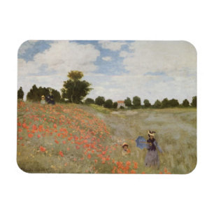 Monet's Poppy Field. Magnet