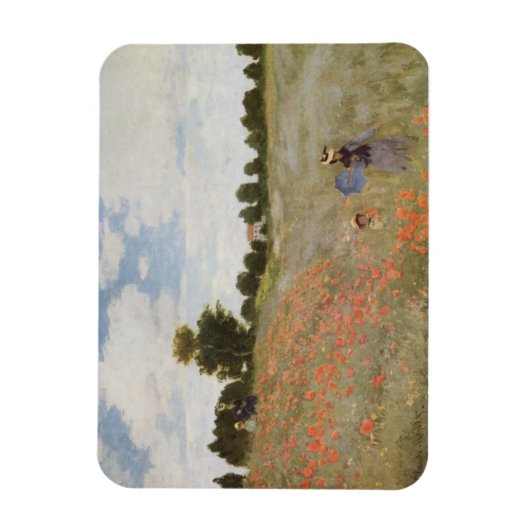 Monet's Poppy Field. Magnet (Vertikal)