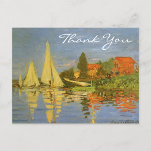 Monets Regatta in Argenteuil Postkarte