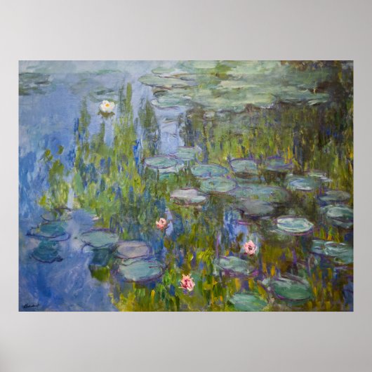 Monets Seerosen Poster (Vorne)