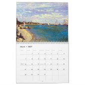 Monets setzt Kunst-Kalender 2016 auf den Strand Kalender (Mär 2027)