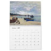 Monets setzt Kunst-Kalender 2016 auf den Strand Kalender (Jan 2027)