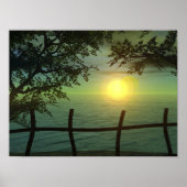 Monets Sonnenuntergang Poster (Vorne)