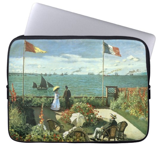 Monets "Terrasse bei St. Adresse" Laptopschutzhülle (Vorderseite)