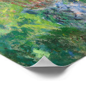 Monet's The Artist's Garden at Vétheuil Poster (Ecke)