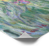Monet's The Artist's Garden in Giverny Poster (Ecke)