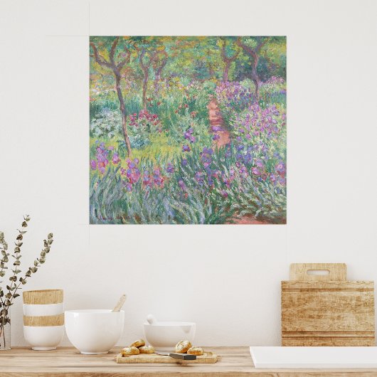 Monet's The Artist's Garden in Giverny Poster (Küche)