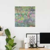 Monet's The Artist's Garden in Giverny Poster (Heimbüro)