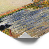 Monets Tulip Field in Holland Poster (Ecke)