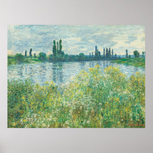 Monets Ufer der Seine, Vétheuil Poster