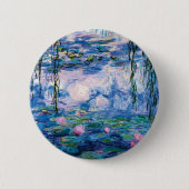 Monets Wasser-Lilien Button (Vorderseite)