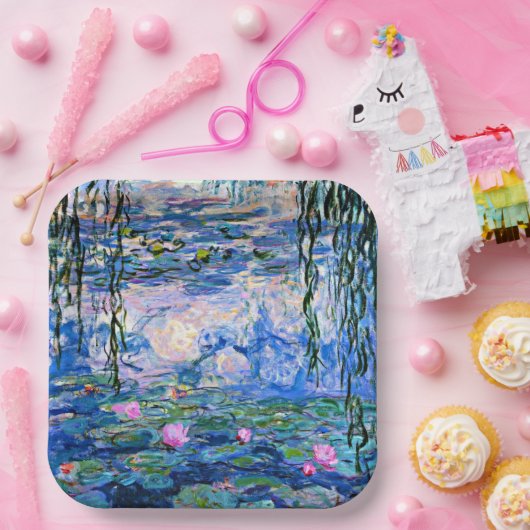 Monets Wasser Lilien Mix und Match Pappteller (Party)