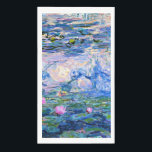 Monets Wasser Lilien Mix und Match Serviette<br><div class="desc">Water Lilies,  1919 berühmtes Gemälde von Claude Monet,  mit farblich abgestimmten Festfarben pinkisch-lila und Monet blau,  bereit zu mischen und zu ergänzen.</div>