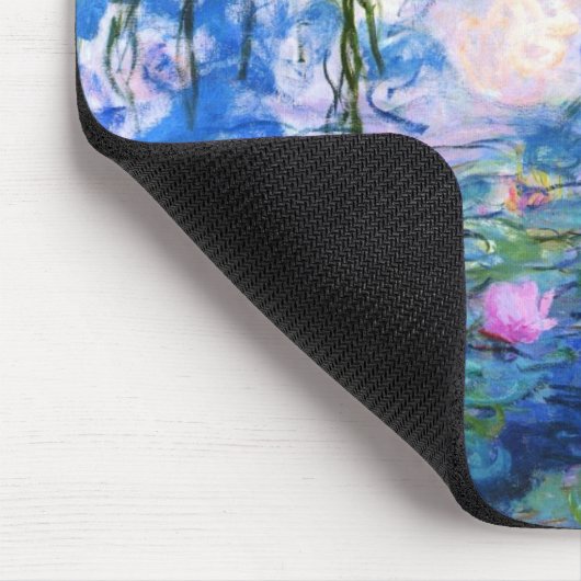 Monets Wasser-Lilien Mousepad (Ecke)