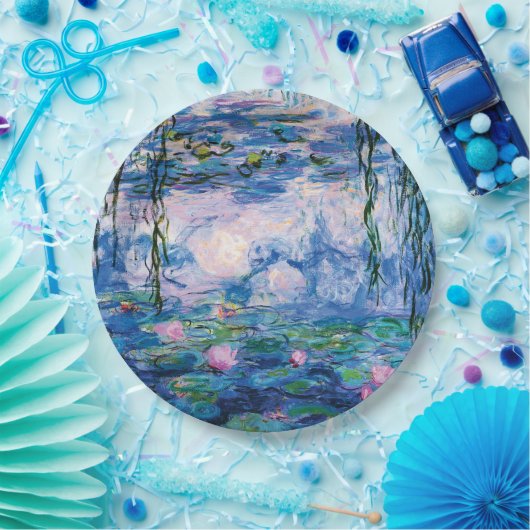 Monets Wasser-Lilien Pappteller (Party)