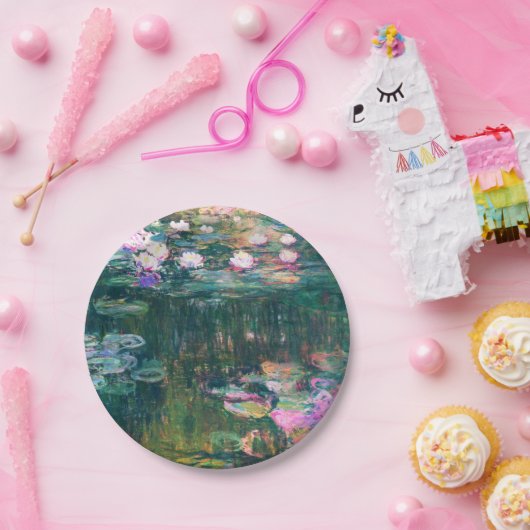 Monets Wasser-Lilien Pappteller (Party)