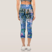 Monets Water Lilies Capri Leggings (Rückseite)