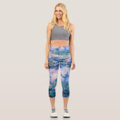 Monets Water Lilies Capri Leggings (Vorderseite)