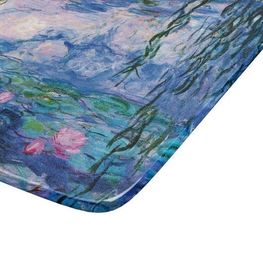 Monet's Water Lilies Cutting Board Schneidebrett (Ecke)