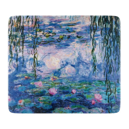 Monet's Water Lilies Cutting Board Schneidebrett (Vorderseite)